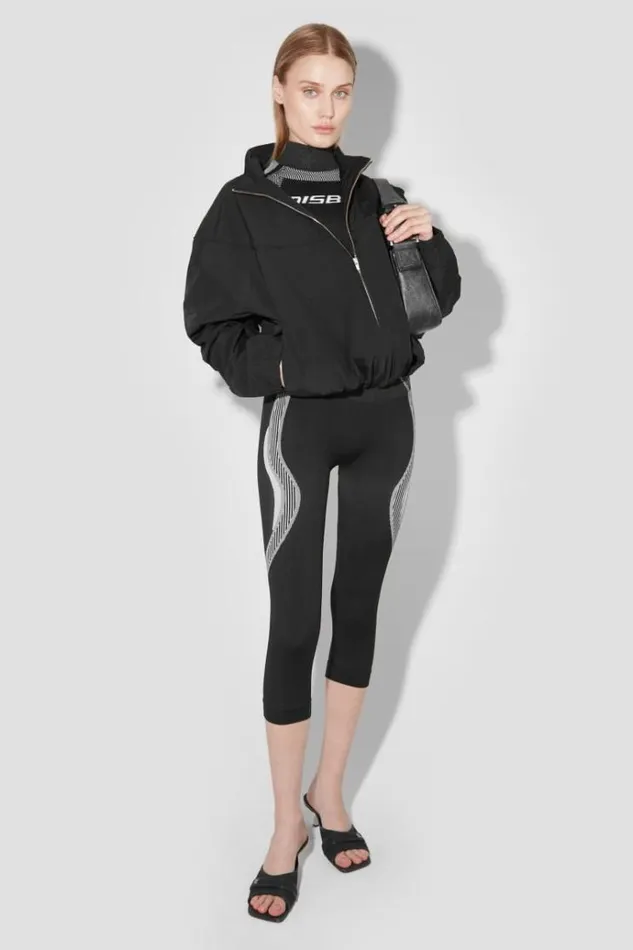 Leggings Women MISBHV Sport Capri Leggings Blackwhite