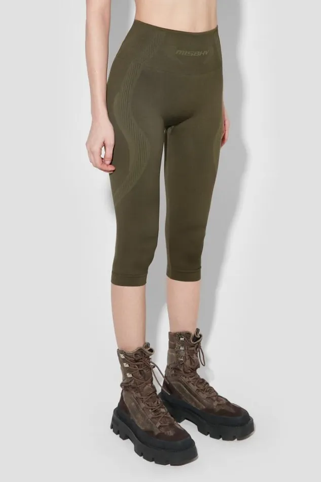 Leggings Women MISBHV Sport Capri Leggings Grunge Olive
