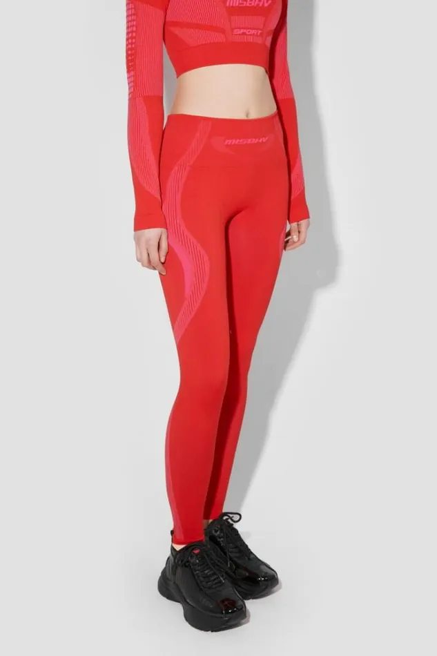Leggings Women MISBHV Sport Leggings Coral Red