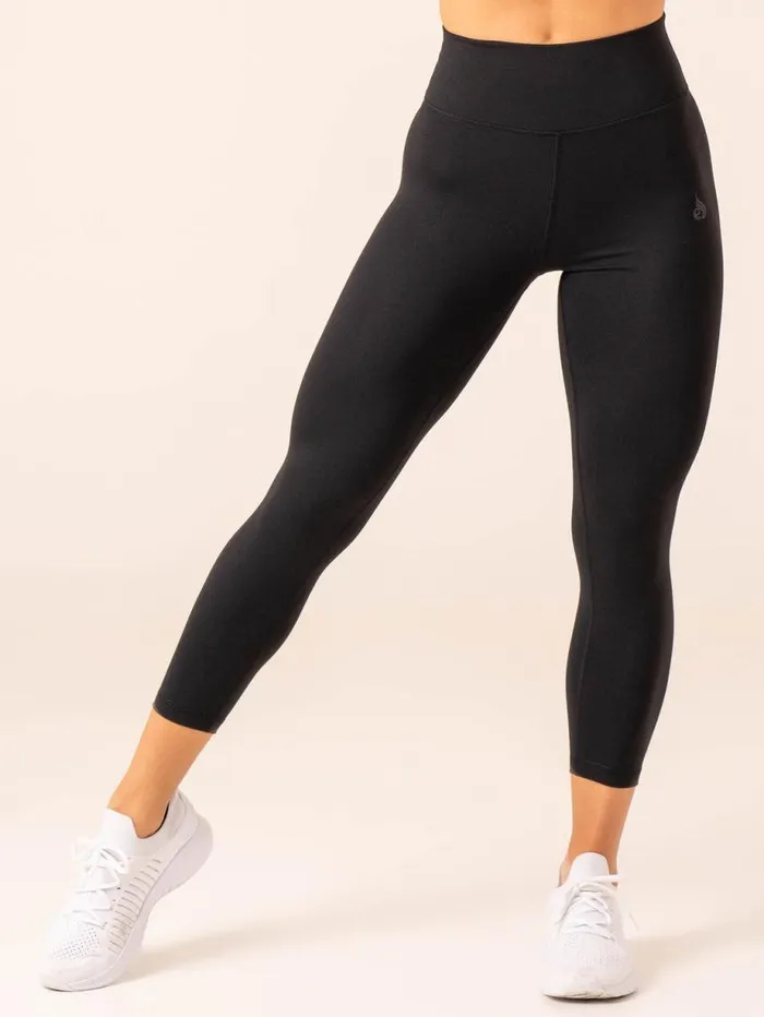 Leggings Womens Ryderwear 78 High Waisted Leggings Black