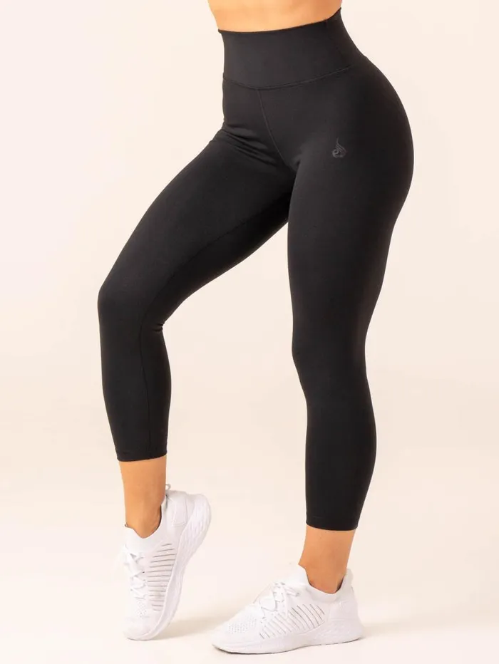 Leggings Womens Ryderwear 78 High Waisted Leggings Black