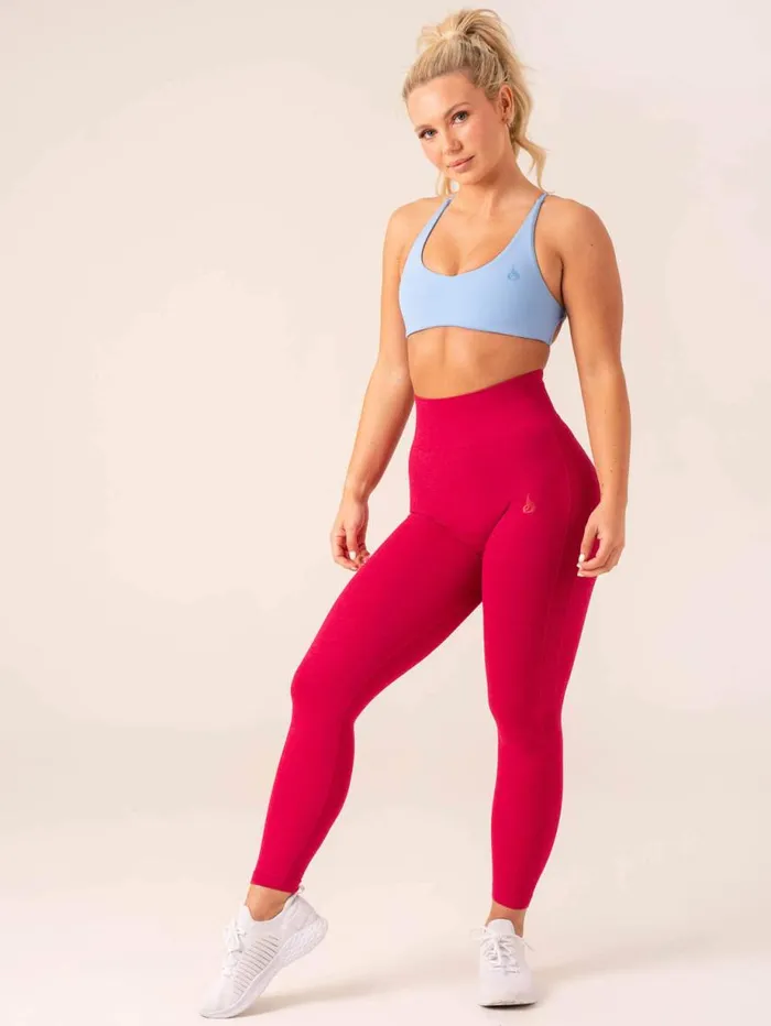 Leggings Womens Ryderwear Evolve Seamless Leggings Berry Marl