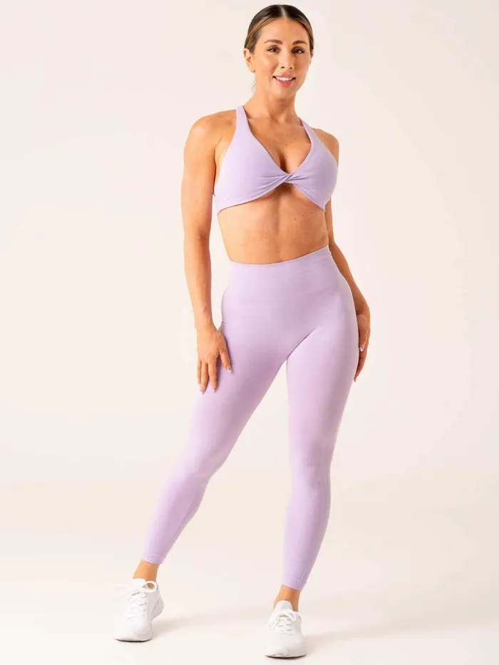 Leggings Womens Ryderwear Evolve Seamless Leggings Lavender Marl