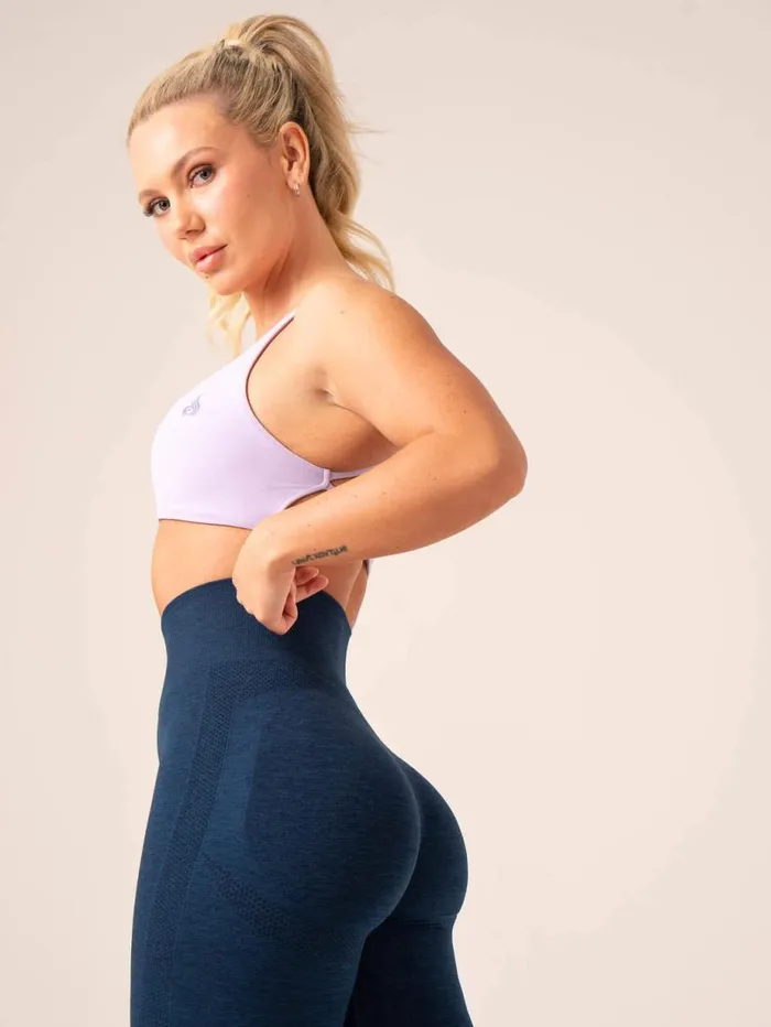 Leggings Womens Ryderwear Evolve Seamless Leggings Navy Marl