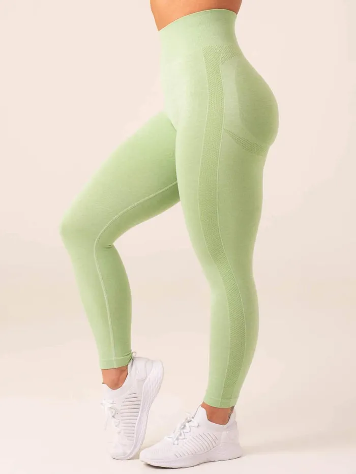 Leggings Womens Ryderwear Evolve Seamless Leggings Pistachio Marl
