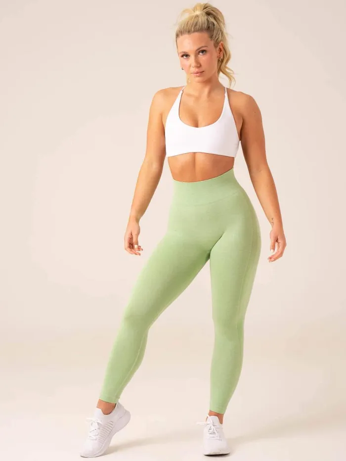 Leggings Womens Ryderwear Evolve Seamless Leggings Pistachio Marl