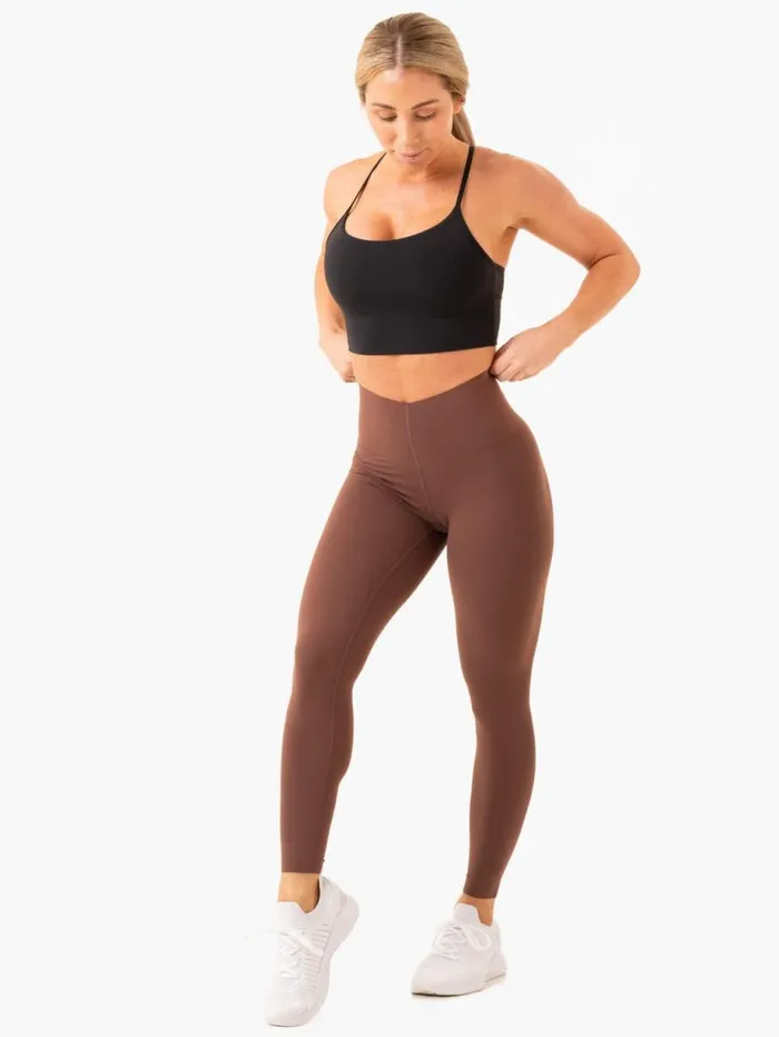 Leggings Womens Ryderwear Extend Compression Leggings Chocolate