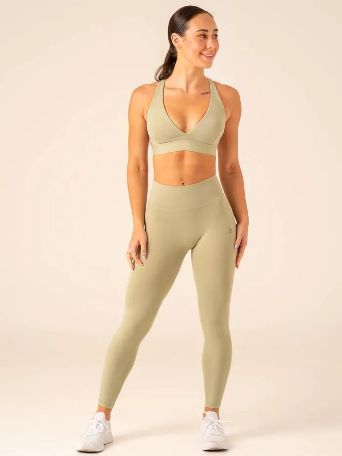 Leggings Womens Ryderwear Extreme Scrunch Leggings Olive