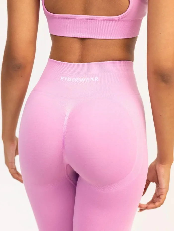 Leggings Womens Ryderwear Lift 20 BBL Seamless Leggings Musk Pink
