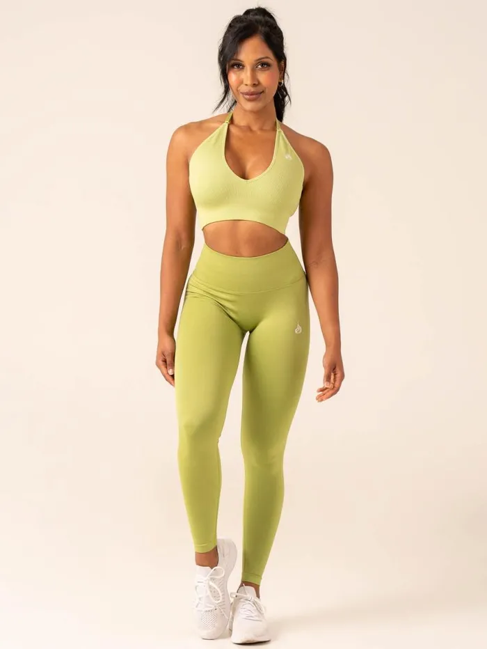 Leggings Womens Ryderwear Lift BBL Scrunch Seamless Leggings Olive