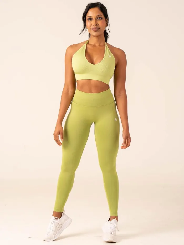 Leggings Womens Ryderwear Lift BBL Scrunch Seamless Leggings Olive