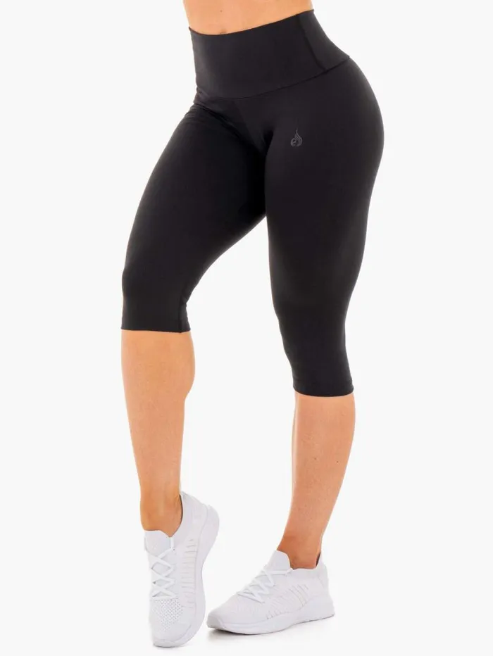 Leggings Womens Ryderwear Motion High Waisted Capri Leggings Black