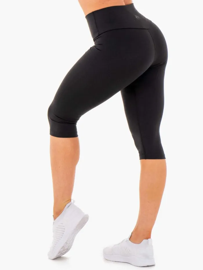 Leggings Womens Ryderwear Motion High Waisted Capri Leggings Black