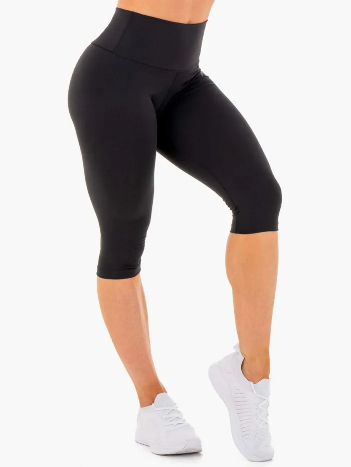 Leggings Womens Ryderwear Motion High Waisted Capri Leggings Black