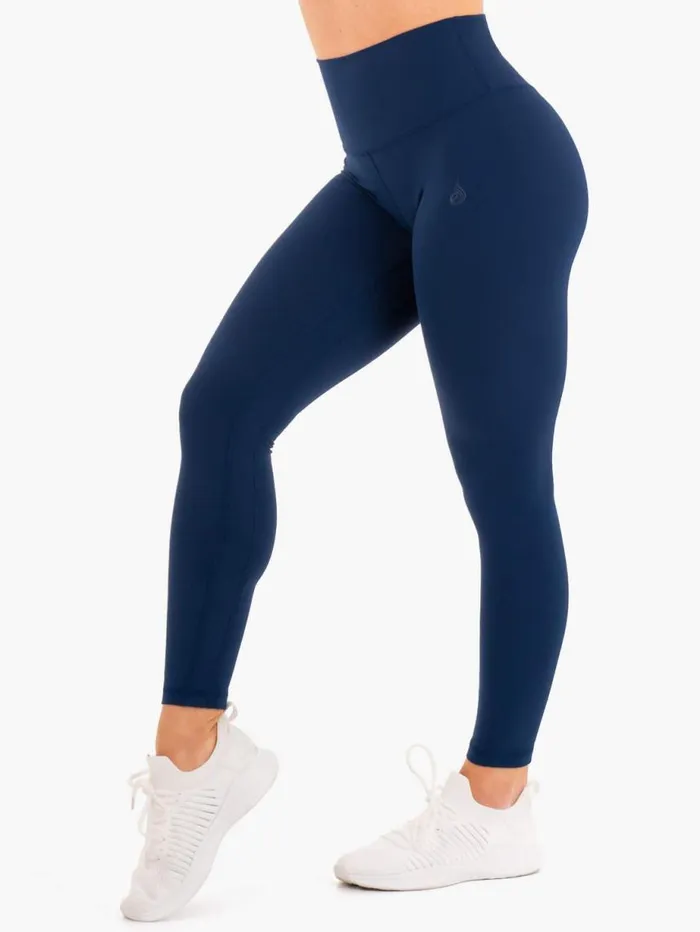 Leggings Womens Ryderwear NKD High Waisted Leggings Navy