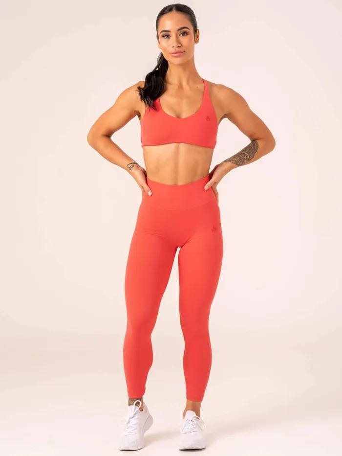 Leggings Womens Ryderwear NKD High Waisted Scrunch Leggings Watermelon