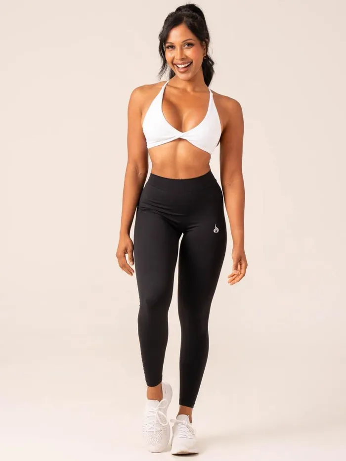 Leggings Womens Ryderwear NKD V Scrunch Leggings Black
