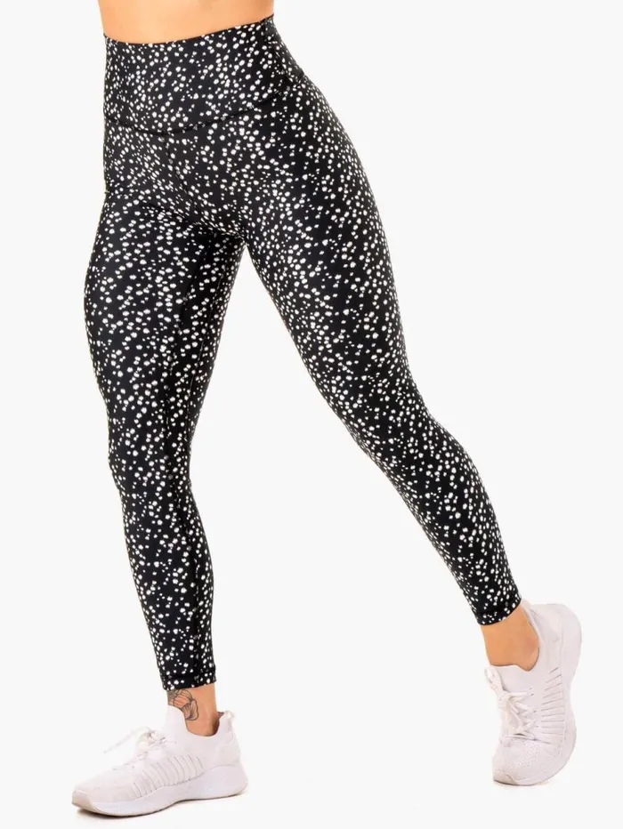 Leggings Womens Ryderwear Reform High Waisted Leggings Black Speckle