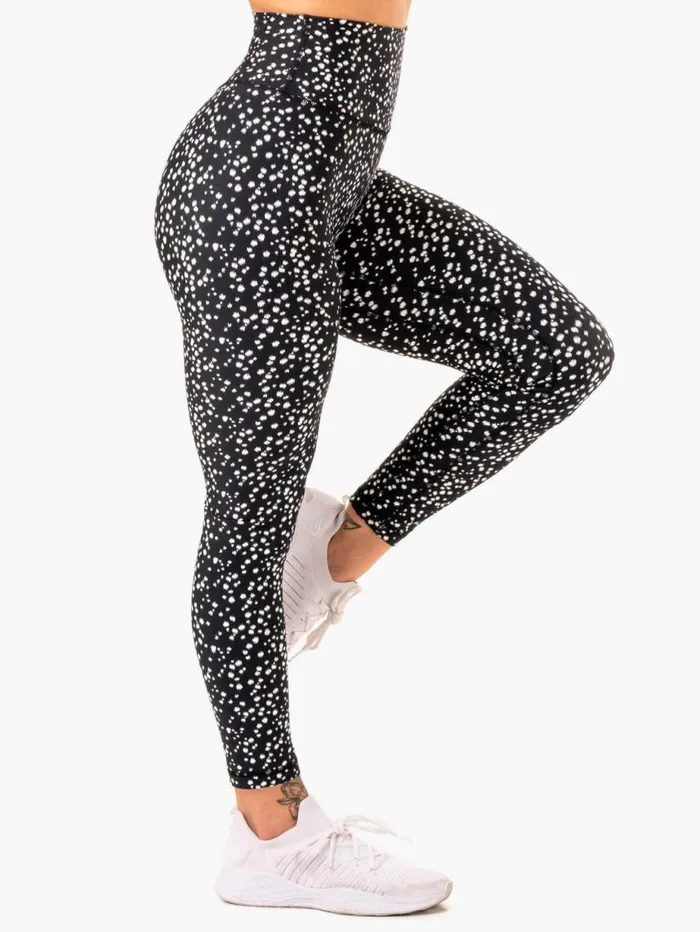 Leggings Womens Ryderwear Reform High Waisted Leggings Black Speckle