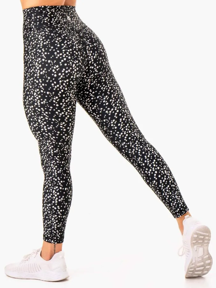 Leggings Womens Ryderwear Reform High Waisted Leggings Black Speckle