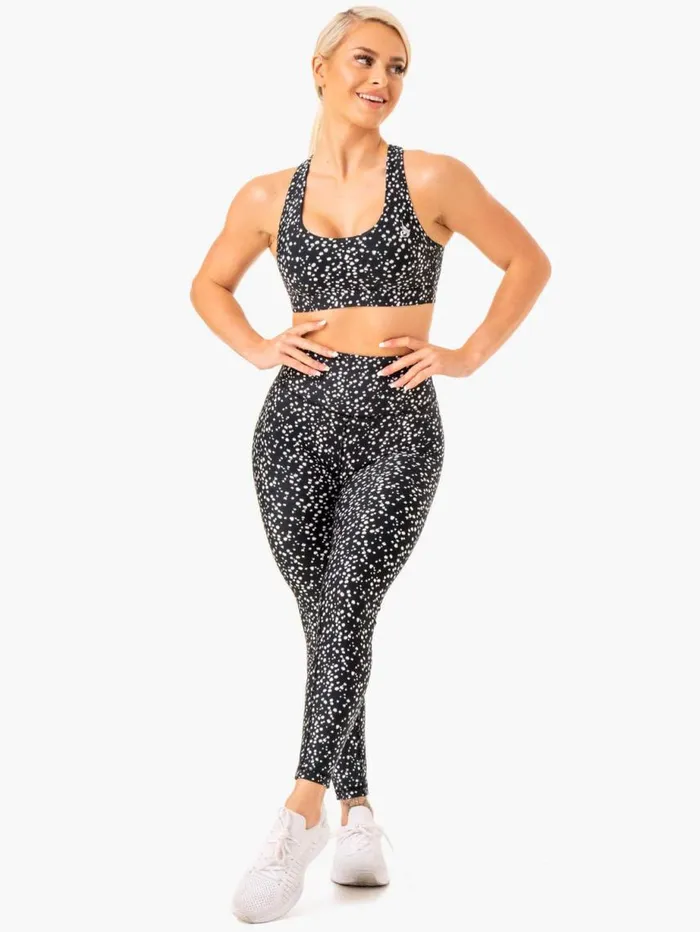 Leggings Womens Ryderwear Reform High Waisted Leggings Black Speckle