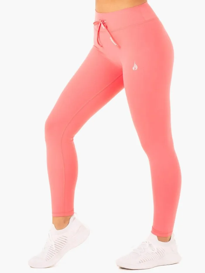 Leggings Womens Ryderwear Replay High Waisted Leggings Coral