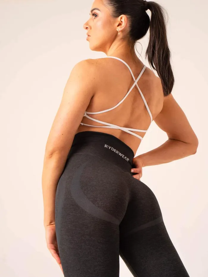 Leggings Womens Ryderwear Sculpt Seamless Leggings Black Marl