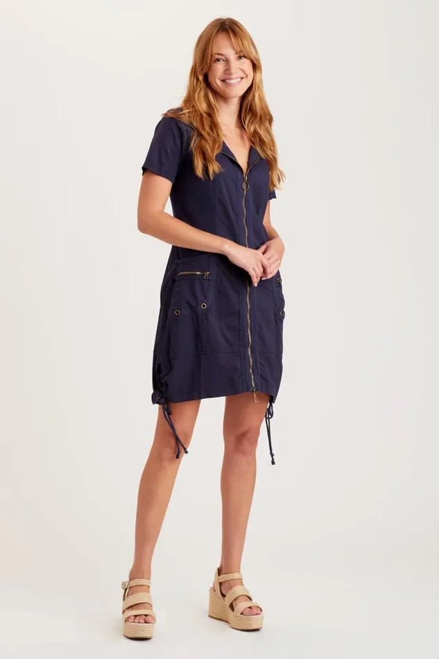 Lenchen Jacket Dress Navy Clothing XCVI Dresses