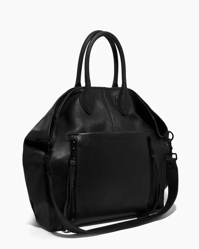 Let039s Ride Large Convertible Tote Black With Shiny Black Women Aimee Kestenberg Tote Bags