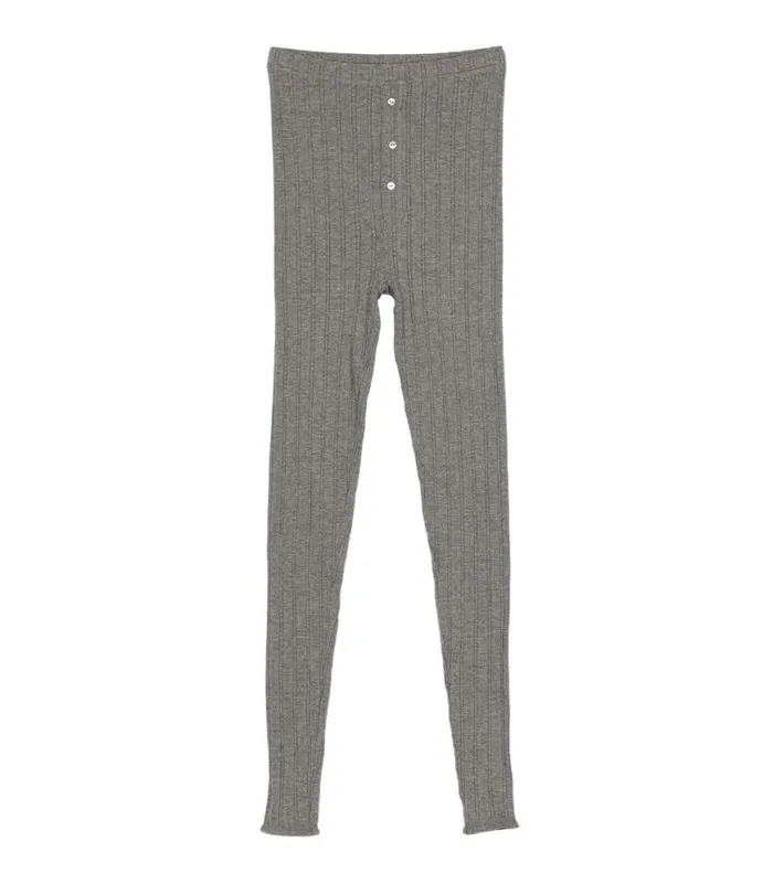 LETO KNIT PANT Heathered Grey Shop DEN Knitwear