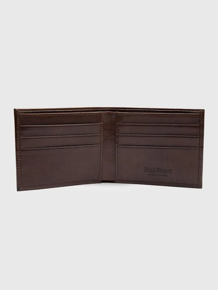Lifestyle Mens Paul Stuart Bifold Vachetta Leather Wallet Black Lifestyle Mens Paul Stuart Bifold Vachetta Leather Wallet Black