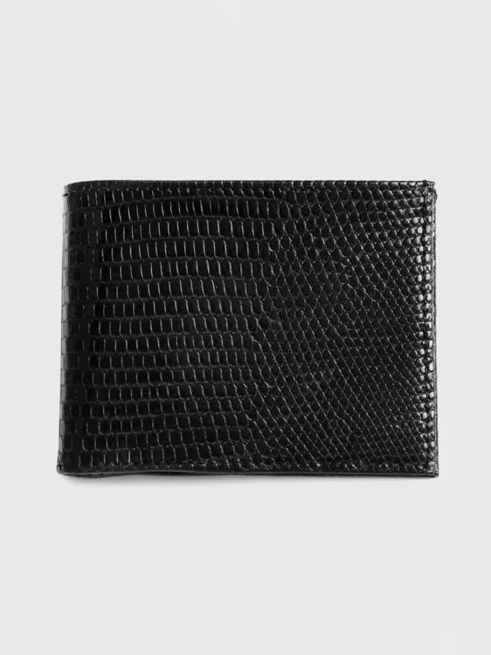 Lifestyle Mens Paul Stuart Lizard Slim Billfold Black