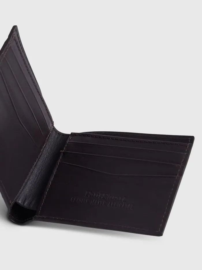 Lifestyle Mens Paul Stuart Matte Alligator Slim Billfold Wallet Brown