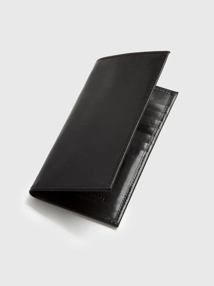 Lifestyle Mens Paul Stuart Slim Secretary Vachetta Leather Wallet Black Lifestyle Mens Paul Stuart Slim Secretary Vachetta Leather Wallet Black