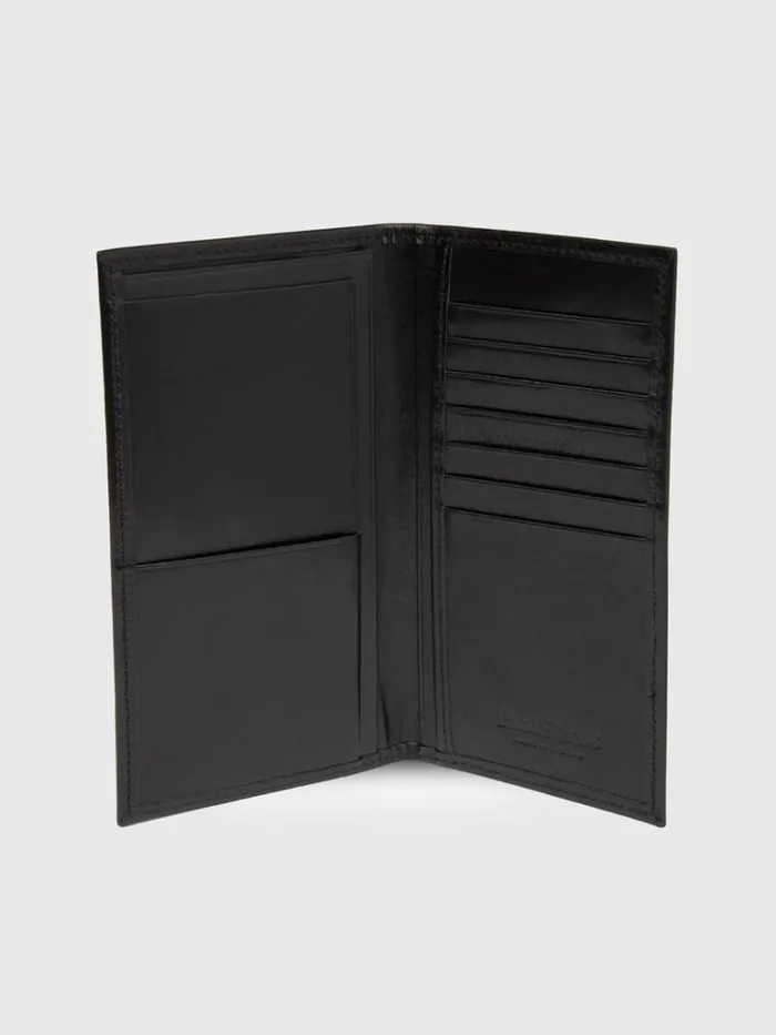 Lifestyle Mens Paul Stuart Slim Secretary Vachetta Leather Wallet Black Lifestyle Mens Paul Stuart Slim Secretary Vachetta Leather Wallet Black