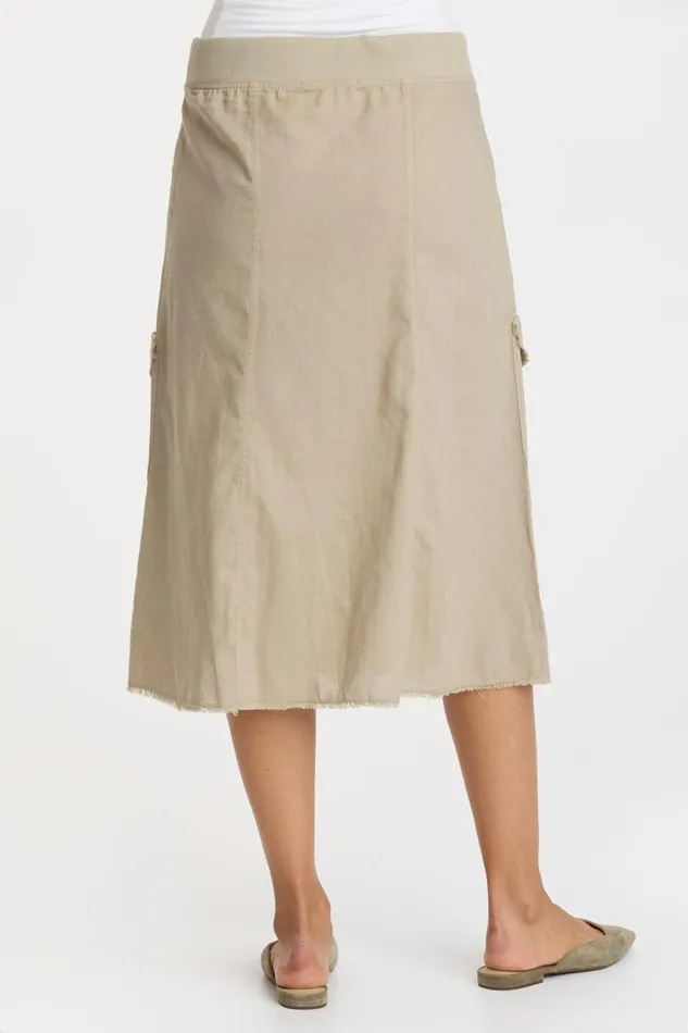 Linen Bellamy Skirt Pastel Rosemary Clothing XCVI Skirts
