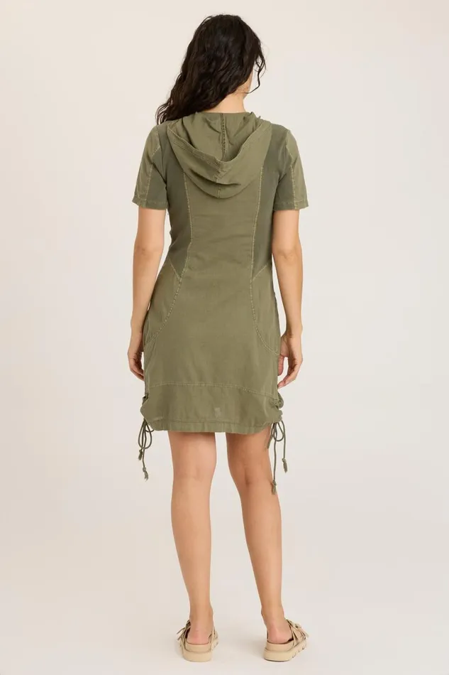 Linen Lenchen Jacket Dress Kombu Pigment Clothing XCVI Dresses