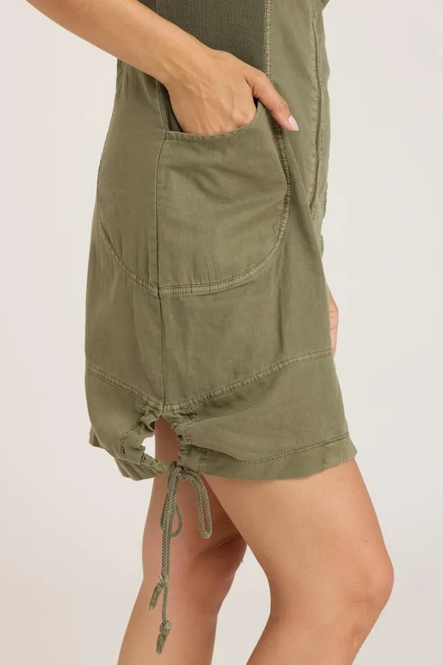 Linen Lenchen Jacket Dress Kombu Pigment Clothing XCVI Dresses