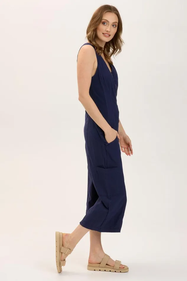 Linen Norris Jumpsuit Adrift Pigment Clothing XCVI Dresses