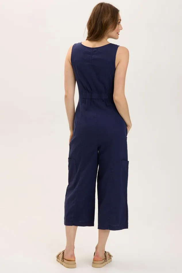 Linen Norris Jumpsuit Adrift Pigment Clothing XCVI Dresses
