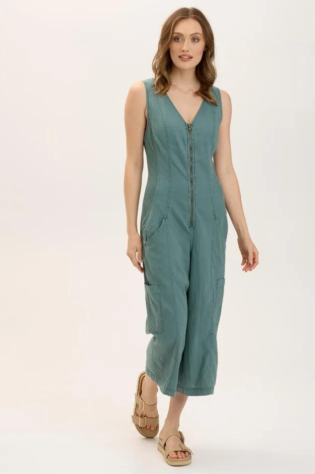 Linen Norris Jumpsuit Folk Tale Clothing XCVI Dresses