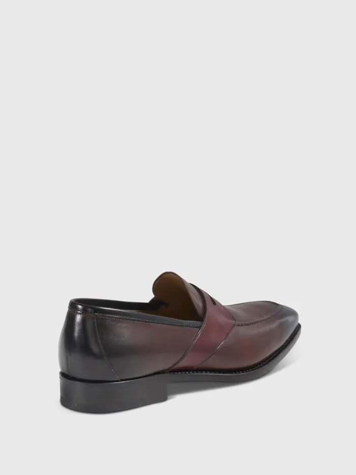 Loafers Mens Paul Stuart Georgetown Leather Penny Loafer Black