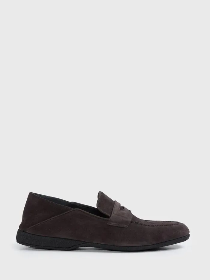 Loafers Mens Paul Stuart Home Suede Loafer Cognac