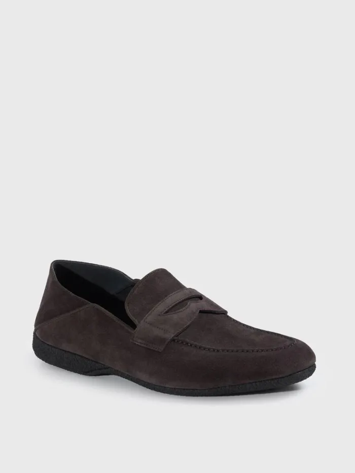 Loafers Mens Paul Stuart Home Suede Loafer Cognac