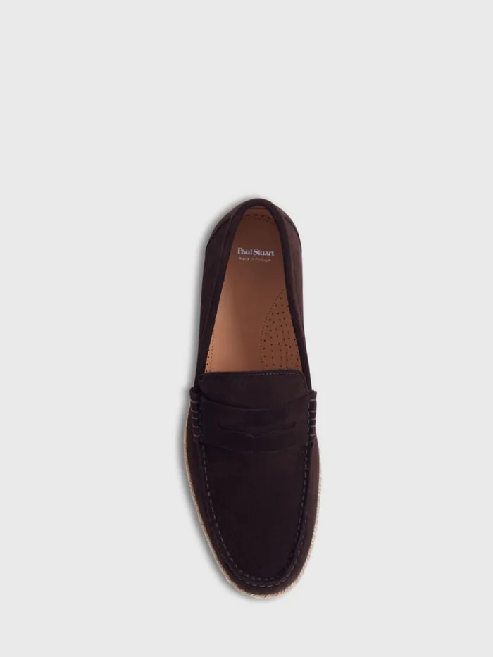 Loafers Mens Paul Stuart Huxley Suede Penny Loafer Brown