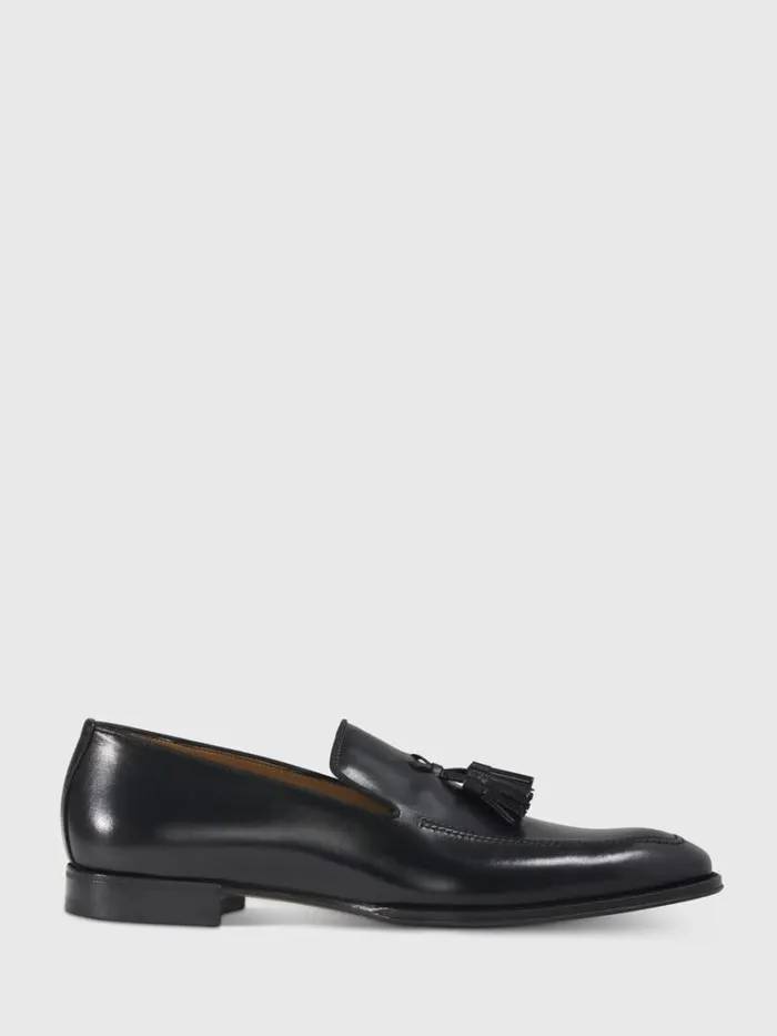 Loafers Mens Paul Stuart Major Leather Tassel Loafer Black