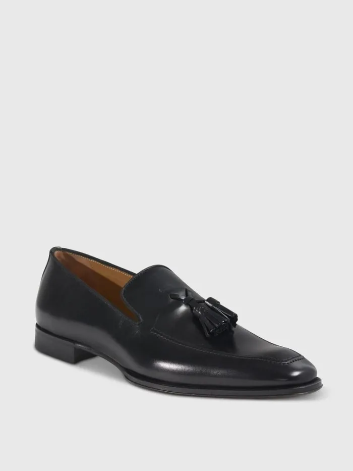 Loafers Mens Paul Stuart Major Leather Tassel Loafer Black