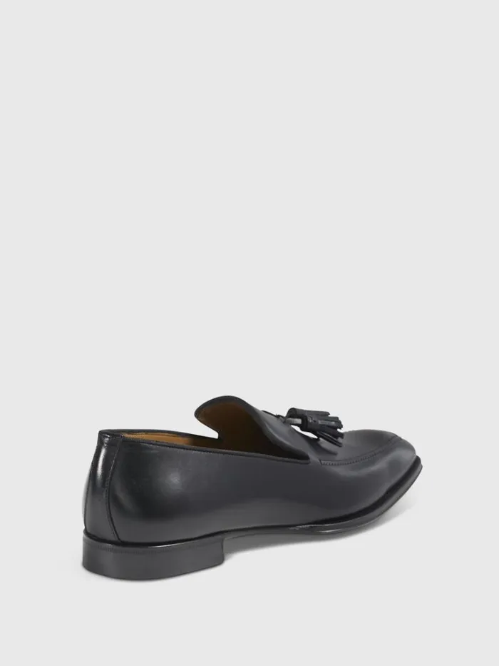 Loafers Mens Paul Stuart Major Leather Tassel Loafer Black