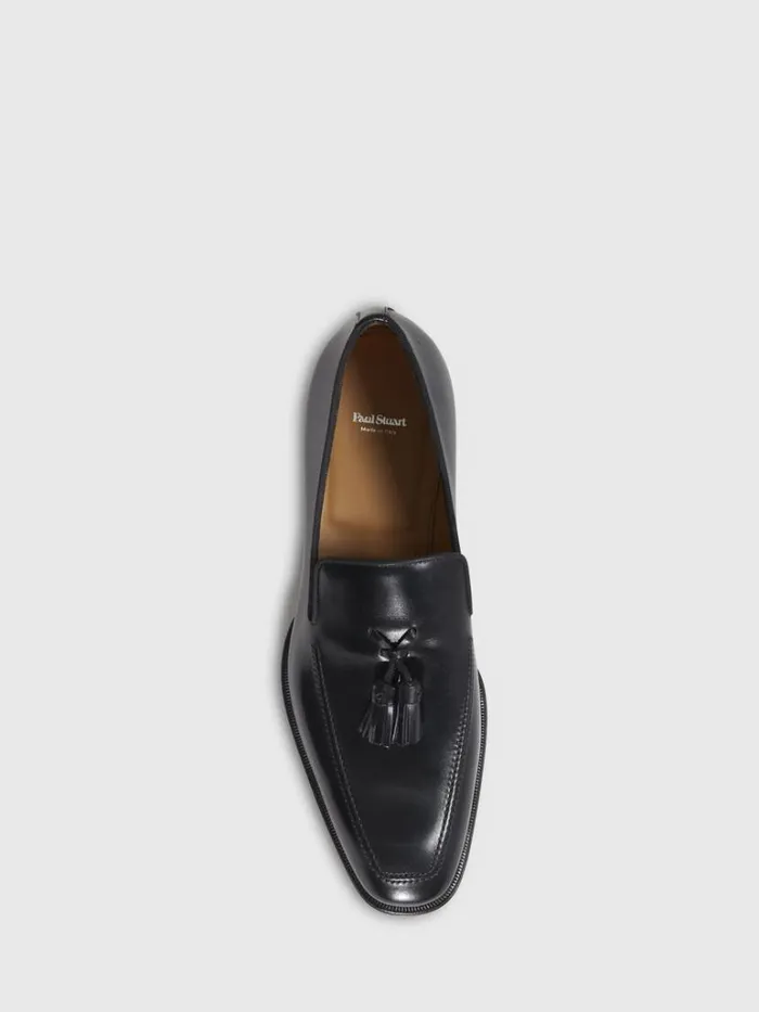 Loafers Mens Paul Stuart Major Leather Tassel Loafer Black