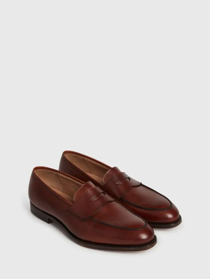 Loafers Mens Paul Stuart The Rose Leather Loafer Chestnut